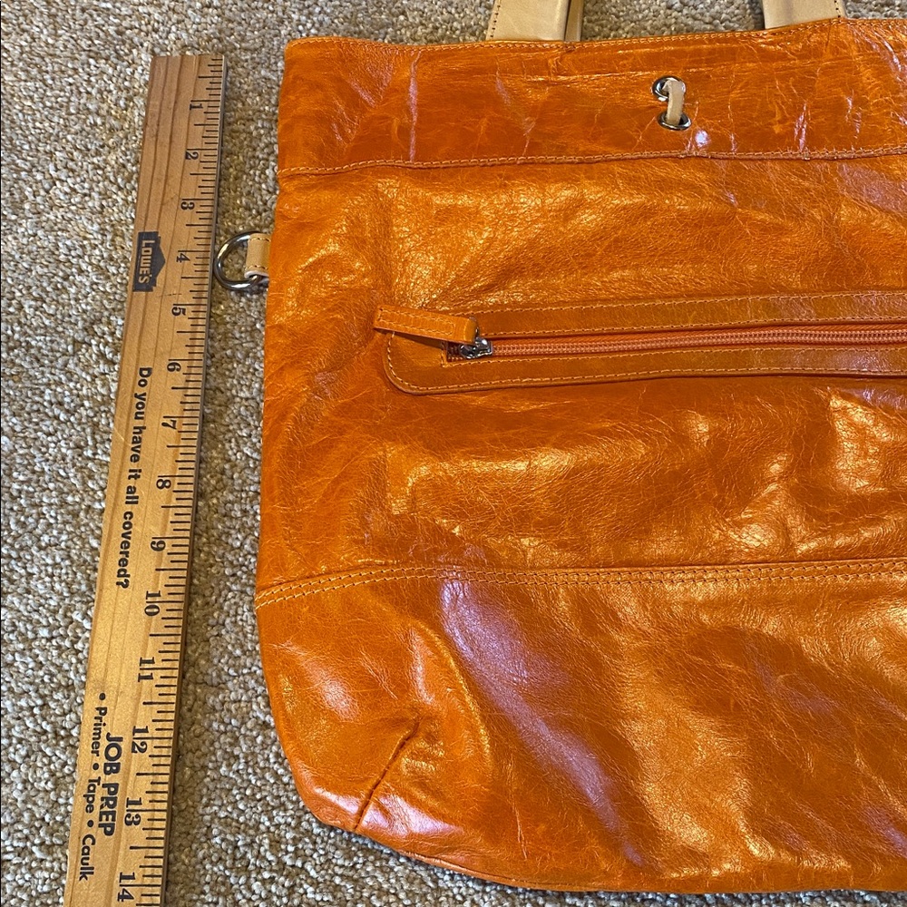 Maurizio Taiuti Leather Italian Purse Orange - Picture 7 of 11